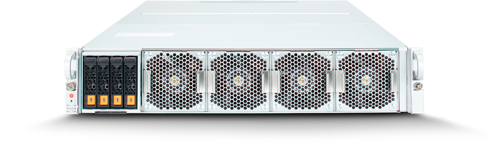 Lambda Hyperplane A100 2U server with 4x NVIDIA A100 GPUs (SXM4)